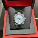  Shop Authentic Tissot PRX Powermatic 80 Ice Blue Tiffany Dial Silver Steel Strap Watch for Men - T137.407.11.351.00 - Luxxuri