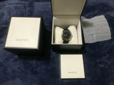  Shop Authentic Gucci GG2570 Quartz Black Dial Black Leather Strap Watch For Men - YA142307 - Luxxuri
