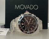  Shop Authentic Movado Series 800 Chronograph Black Dial Silver Steel Strap Watch For Men - 2600142 - Luxxuri