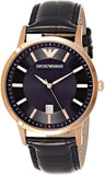  Shop Authentic Emporio Armani Classic Black Dial Black Leather Strap Watch For Women - AR9022 - Luxxuri