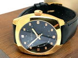  Shop Authentic Gucci GG2570 Black Dial Black Leather Strap Watch For Men - YA142310 - Luxxuri