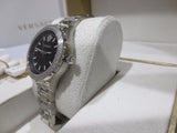  Shop Authentic Versace Hellenyium Black Dial Silver Steel Strap Watch for Women - V12020015 - Luxxuri
