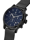  Shop Authentic Maserati Epoca Black Edition Blue Dial Black Mesh Bracelet Watch For Men - R8873618008 - Luxxuri