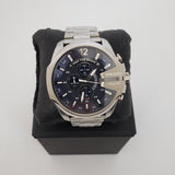  Shop Authentic Diesel Mega Chief Chronograph Blue Dial Silver Steel Strap Watch For Men - DZ4417 - Luxxuri