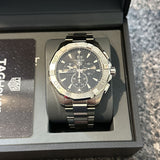  Shop Authentic Tag Heuer Aquaracer Chronograph Black Dial Silver Steel Strap Watch for Men - CAY1110.BA0927 - Luxxuri