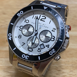 Shop Authentic Marc Jacobs Rock Chronograph White Dial Silver Steel Strap Watch for Men - MBM5027 - Luxxuri