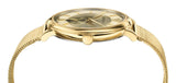  Shop Authentic Versace V Circle Quartz Gold Dial Gold Mesh Bracelet Watch For Men - VBQ070017 - Luxxuri