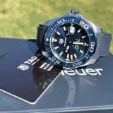  Shop Authentic Tag Heuer Aquaracer Blue Dial Watch for Men - WAY201B.FT6150 - Luxxuri