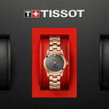  Shop Authentic Tissot T Wave Anthracite Dial Rose Gold Steel Strap Watch For Women - T112.210.33.061.00 - Luxxuri