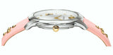  Shop Authentic Versace Audrey Quartz White Dial Pink Leather Strap Watch for Women - VELR00119 - Luxxuri