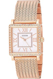  Shop Authentic Guess Highline Off White Dial Rose Gold Stainless Steel Mesh Strap Watch For Women - W0826L3 - Luxxuri