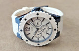  Shop Authentic Guess Overdrive Chronograph White Dial White Rubber Strap Watch for Women - W0149L6 - Luxxuri
