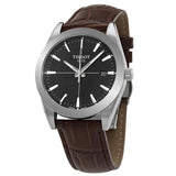  Shop Authentic Tissot Gentlemen Black Dial Brown Leather Strap Watch for Men - T127.410.16.051.01 - Luxxuri
