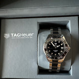  Shop Authentic Tag Heuer Aquaracer Quartz Black Dial Two Tone Steel Strap Watch for Women - WAY131C.BA0913 - Luxxuri