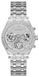  Shop Authentic Guess Heiress Multifunction Diamonds Silver Dial Silver Steel Strap Watch for Women - GW0440L1 - Luxxuri