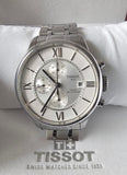  Shop Authentic Tissot Chemin des Tourelles Automatic Chronograph White Dial Silver Steel Strap Watch for Men - T099.427.11.038.00 - Luxxuri