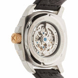  Shop Authentic Fossil Modern Machine Automatic Skeleton Dial Black Leather Strap Watch for Men - ME3082 - Luxxuri