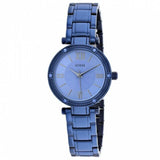  Shop Authentic Guess Park Ave Analog Quartz Blue Dial Blue Steel Strap Watch For Women - W0767L4 - Luxxuri
