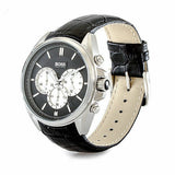  Shop Authentic Hugo Boss Driver Black Dial Black Leather Strap Watch for Men - 1512879 - Luxxuri