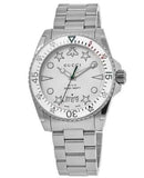  Shop Authentic Gucci Dive Quartz White Dial Silver Steel Strap Watch For Men - YA136336 - Luxxuri