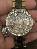  Shop Authentic Michael Kors Wren Diamonds Rose Gold Dial Two Tone Steel Strap Watch for Women - MK6159 - Luxxuri