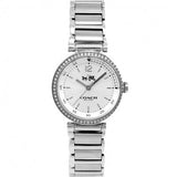 Coach Sports Crystals Silver Dial Silver Steel Strap Watch for Women - 14502194