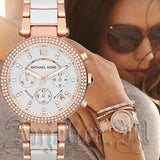  Shop Authentic Michael Kors Parker White Dial Two Tone Steel Strap Watch for Women - MK5774 - Luxxuri