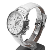  Shop Authentic Tissot PRC 200 Chronograph White Dial White Leather Strap Watch For Men - T055.417.16.017.00 - Luxxuri