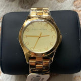  Shop Authentic Marc Jacobs Henry Gold Dial Gold Steel Strap Watch for Women - MBM3211 - Luxxuri