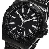  Shop Authentic Gucci Dive Quartz Black Dial Black Steel Strap Watch For Men - YA136205 - Luxxuri