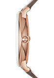  Shop Authentic Marc Jacobs Roxy White Dial Cement Brown Leather Strap Watch for Women - MJ1533 - Luxxuri
