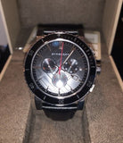  Shop Authentic Burberry The City Black Dial Black Leather Strap Watch for Men - BU9382 - Luxxuri
