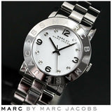  Shop Authentic Marc Jacobs Amy White Dial Silver Steel Strap Watch for Women - MBM3054 - Luxxuri