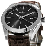 Shop Authentic Tissot Gentlemen Black Dial Brown Leather Strap Watch for Men - T127.410.16.051.01 - Luxxuri
