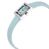  Shop Authentic Gucci G-Frame Pastel Blue Mother of Pearl Dial Blue Leather Strap Watch For Women - YA128531 - Luxxuri