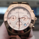  Shop Authentic Marc Jacobs Blade Chronograph Rose Gold Dial Rose Gold Steel Strap Watch for Women - MBM3102 - Luxxuri