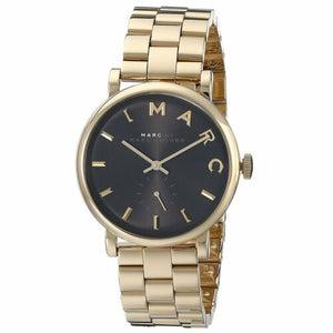  Shop Authentic Marc Jacobs Baker Black Dial Gold Steel Strap Watch for Women - MBM3355 - Luxxuri