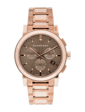  Shop Authentic Burberry The City Grey Dial Rose Gold Steel Strap Unisex Watch - BU9754 - Luxxuri
