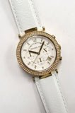  Shop Authentic Michael Kors Parker White Dial with Diamonds White Leather Strap Watch for Women - MK2290 - Luxxuri