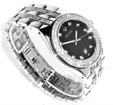  Shop Authentic Bulova Crystal Collection Black Dial Silver Steel Strap Watch for Men - 96K102 - Luxxuri
