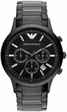  Shop Authentic Emporio Armani Classic Chronograph Black Dial Black Stainless Steel Strap Watch For Men - AR2453 - Luxxuri