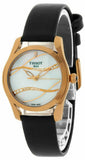  Shop Authentic Tissot T Wave Diamond Mother of Pearl Dial Black Leather Strap Watch For Women - T112.210.36.111.00 - Luxxuri