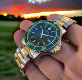  Shop Authentic Movado Series 800 Green Dial Two Tone Steel Strap Watch for Men - 2600147 - Luxxuri