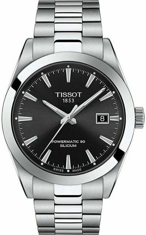  Shop Authentic Tissot Gentleman Powermatic 80 Silicium Black Dial Silver Steel Strap Watch For Men - T127.407.11.051.00 - Luxxuri