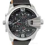  Shop Authentic Diesel Uber Chief Oversized 4 Time Black Dial Leather Strap Watch For Men - DZ7376 - Luxxuri