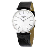  Shop Authentic Longines La Grande Classique De Longines White Dial Black Leather Strap Watch for Women - L4.755.4.11.2 - Luxxuri