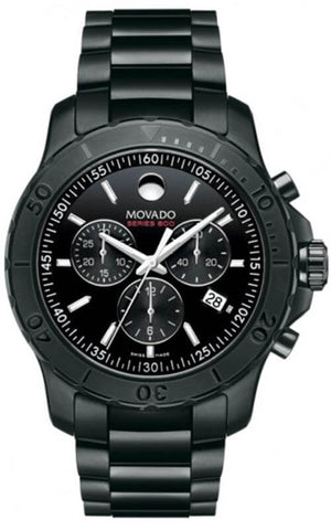  Shop Authentic Movado Series 800 Chronograph Black Dial Black Steel Strap Watch For Men - 2600119 - Luxxuri