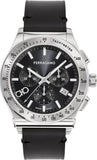  Shop Authentic Salvatore Ferragamo 1927 Chrono Analog Black Dial Black Leather Strap Watch for Men -  SFKZ00123 - Luxxuri