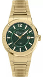  Shop Authentic Salvatore Ferragamo F-80 Green Dial Gold Steel Strap Watch for Men - SFHY02921 - Luxxuri