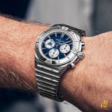  Shop Authentic Breitling Chronomat B01 42 Six Nations Scotland Blue Dial Silver Steel Strap Watch for Men - AB0134A51C1A1 - Luxxuri